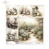 Myszki, sielanka, akwarela, retro, las, natura*Mice, idyll, watercolour, retro, forest, nature*Mäuse, Idylle, Aquarell, Retro, Wald, Natur*Ratones, idilio, acuarela, retro, bosque, naturaleza